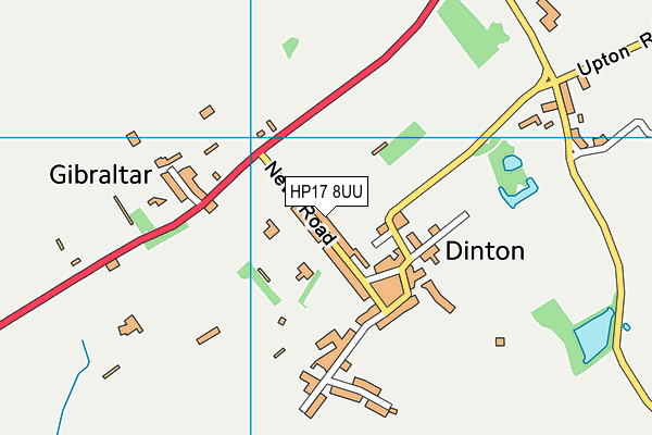 HP17 8UU map - OS VectorMap District (Ordnance Survey)