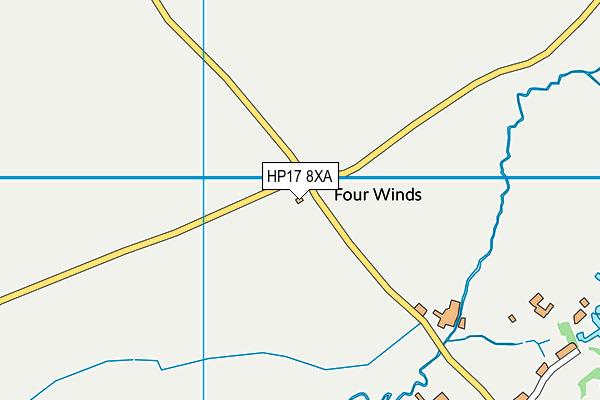HP17 8XA map - OS VectorMap District (Ordnance Survey)