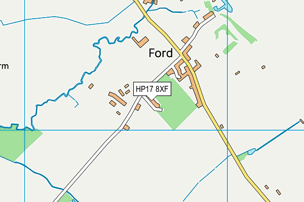 HP17 8XF map - OS VectorMap District (Ordnance Survey)