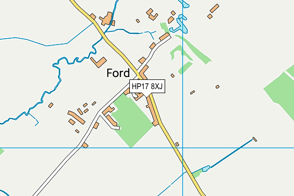 HP17 8XJ map - OS VectorMap District (Ordnance Survey)