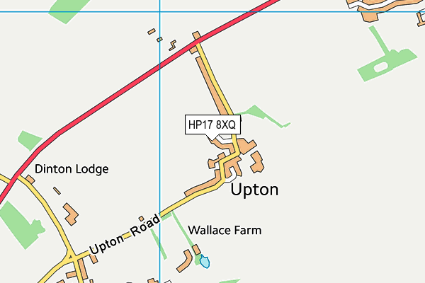 HP17 8XQ map - OS VectorMap District (Ordnance Survey)