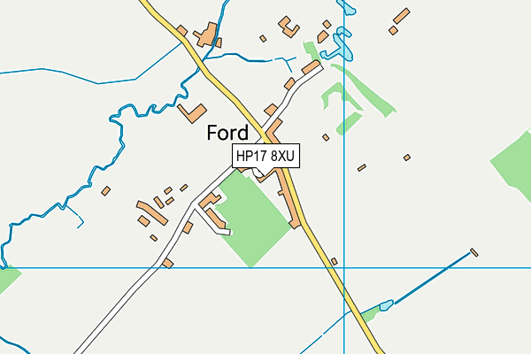 HP17 8XU map - OS VectorMap District (Ordnance Survey)