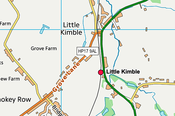 HP17 9AL map - OS VectorMap District (Ordnance Survey)