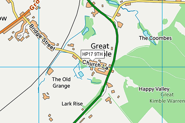 Great Kimble Church of England School map (HP17 9TH) - OS VectorMap District (Ordnance Survey)
