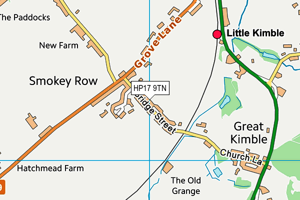 HP17 9TN map - OS VectorMap District (Ordnance Survey)