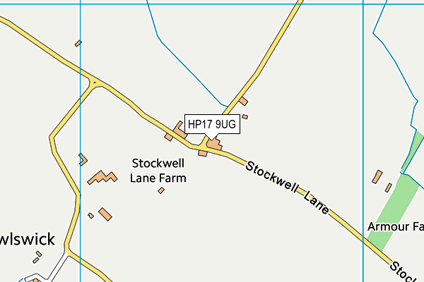 HP17 9UG map - OS VectorMap District (Ordnance Survey)