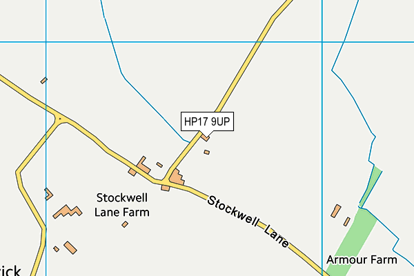 HP17 9UP map - OS VectorMap District (Ordnance Survey)