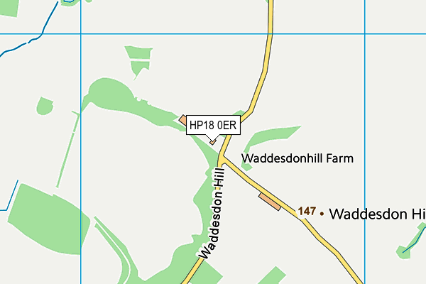 HP18 0ER map - OS VectorMap District (Ordnance Survey)