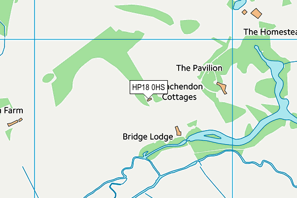 HP18 0HS map - OS VectorMap District (Ordnance Survey)