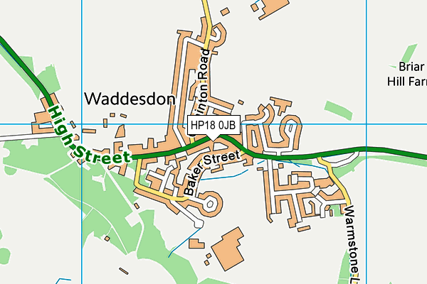 Map of WADDESDON INDIAN LTD at district scale