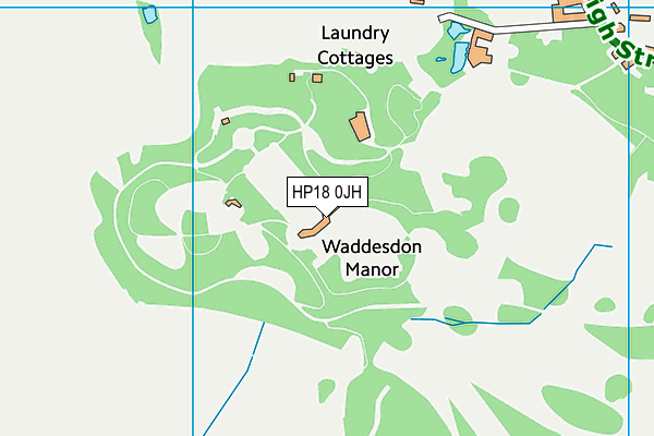 Waddesdon Manor map (HP18 0JH) - OS VectorMap District (Ordnance Survey)