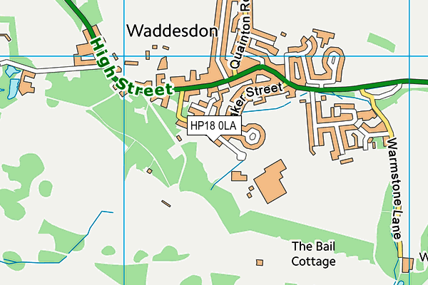Play Park, School Lane map (HP18 0LA) - OS VectorMap District (Ordnance Survey)