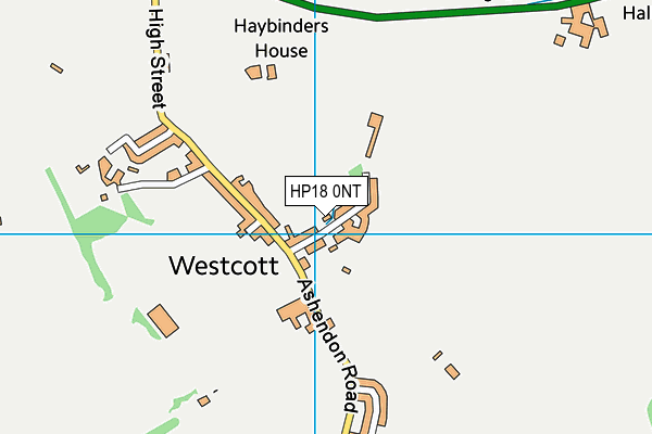 HP18 0NT map - OS VectorMap District (Ordnance Survey)