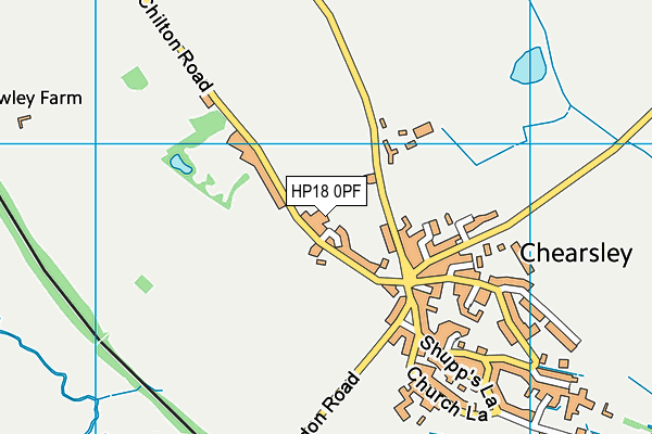HP18 0PF map - OS VectorMap District (Ordnance Survey)