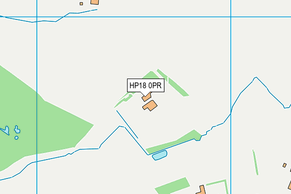 HP18 0PR map - OS VectorMap District (Ordnance Survey)
