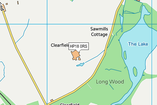 HP18 0RS map - OS VectorMap District (Ordnance Survey)