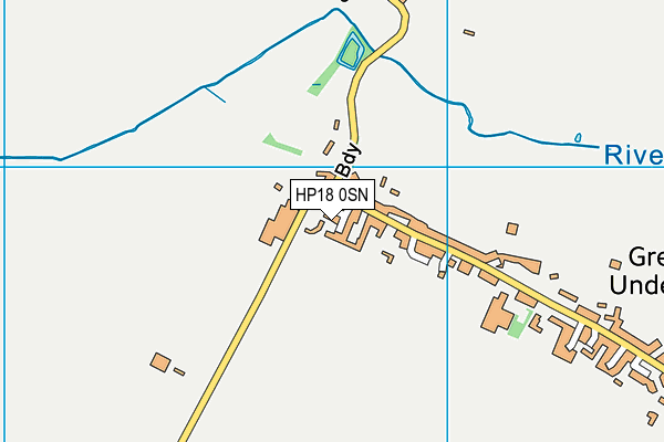 HP18 0SN map - OS VectorMap District (Ordnance Survey)