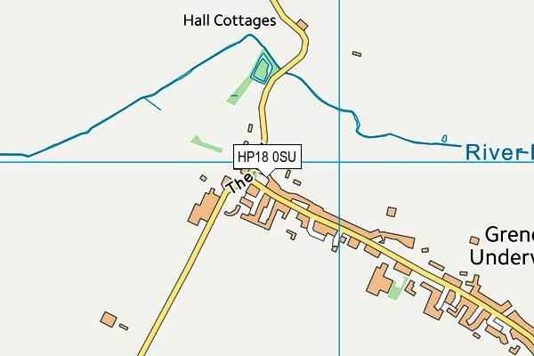 HP18 0SU map - OS VectorMap District (Ordnance Survey)