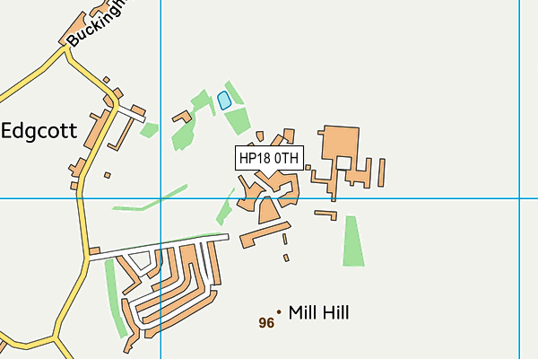 HP18 0TH map - OS VectorMap District (Ordnance Survey)