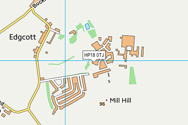 HP18 0TJ map - OS VectorMap District (Ordnance Survey)