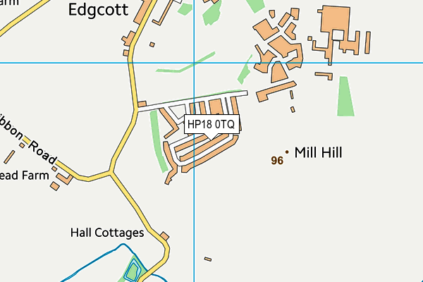 HP18 0TQ map - OS VectorMap District (Ordnance Survey)