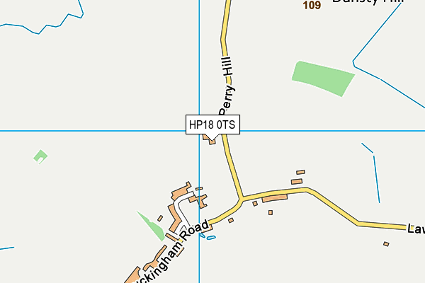 HP18 0TS map - OS VectorMap District (Ordnance Survey)