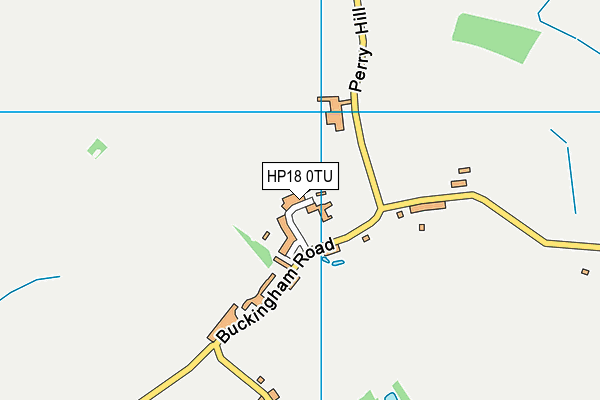 HP18 0TU map - OS VectorMap District (Ordnance Survey)