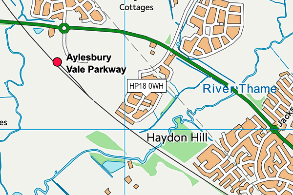 HP18 0WH map - OS VectorMap District (Ordnance Survey)