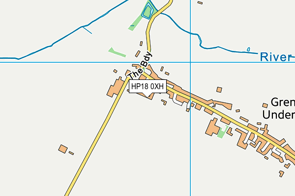 HP18 0XH map - OS VectorMap District (Ordnance Survey)
