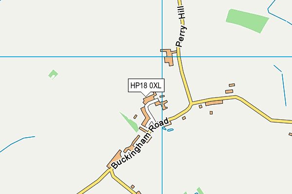 HP18 0XL map - OS VectorMap District (Ordnance Survey)
