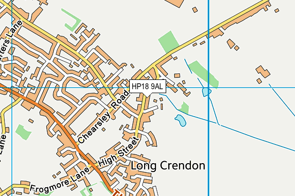 HP18 9AL map - OS VectorMap District (Ordnance Survey)