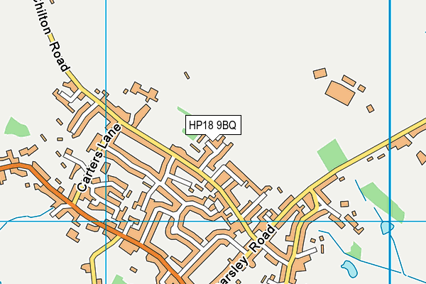HP18 9BQ map - OS VectorMap District (Ordnance Survey)