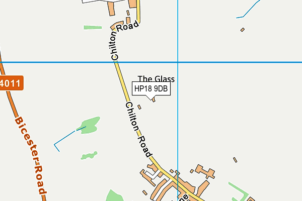 HP18 9DB map - OS VectorMap District (Ordnance Survey)