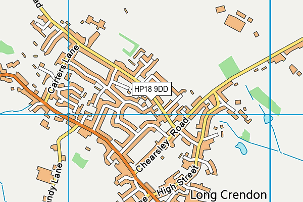 HP18 9DD map - OS VectorMap District (Ordnance Survey)