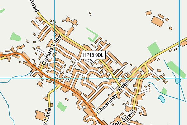 HP18 9DL map - OS VectorMap District (Ordnance Survey)