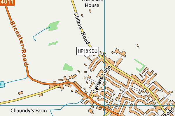 HP18 9DU map - OS VectorMap District (Ordnance Survey)