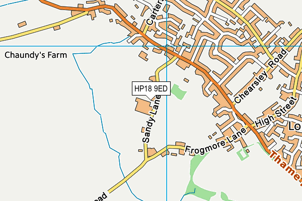 HP18 9ED map - OS VectorMap District (Ordnance Survey)