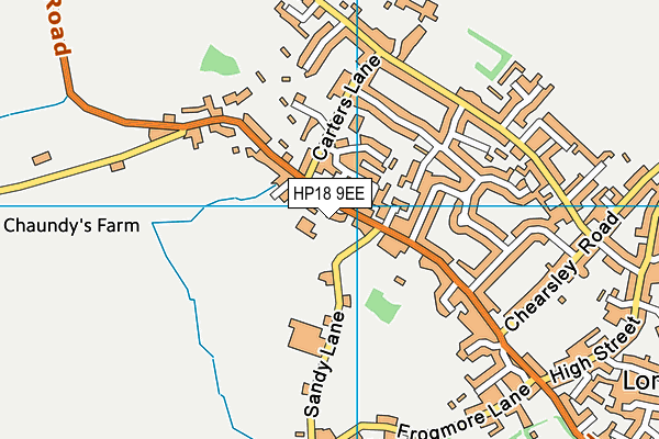HP18 9EE map - OS VectorMap District (Ordnance Survey)