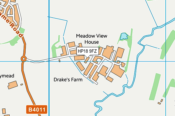 HP18 9FZ map - OS VectorMap District (Ordnance Survey)