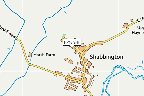 Shabbington Millennium Field map (HP18 9HF) - OS VectorMap District (Ordnance Survey)