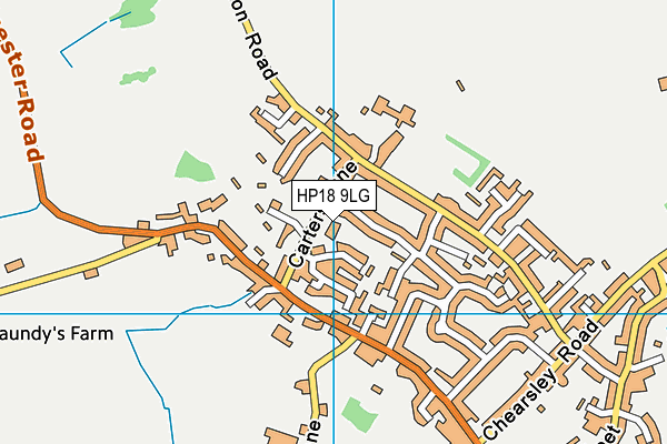 HP18 9LG map - OS VectorMap District (Ordnance Survey)