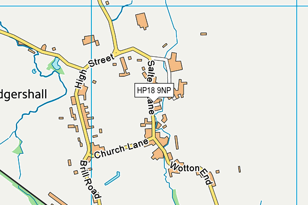 HP18 9NP map - OS VectorMap District (Ordnance Survey)