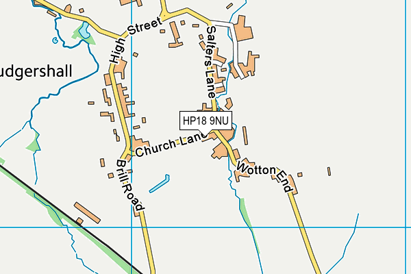 HP18 9NU map - OS VectorMap District (Ordnance Survey)