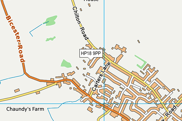 HP18 9PP map - OS VectorMap District (Ordnance Survey)