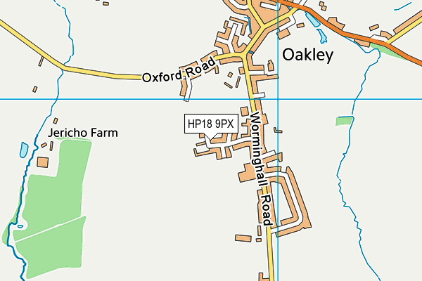 HP18 9PX map - OS VectorMap District (Ordnance Survey)