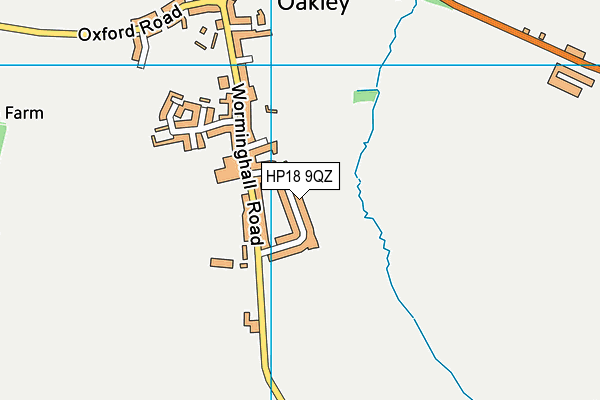 HP18 9QZ map - OS VectorMap District (Ordnance Survey)