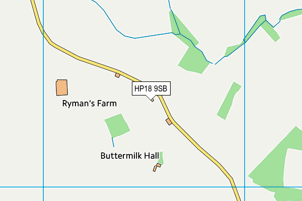 HP18 9SB map - OS VectorMap District (Ordnance Survey)