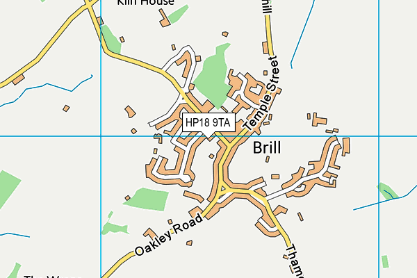 HP18 9TA map - OS VectorMap District (Ordnance Survey)