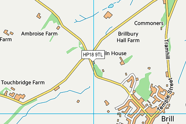 HP18 9TL map - OS VectorMap District (Ordnance Survey)