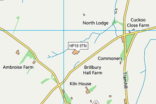HP18 9TN map - OS VectorMap District (Ordnance Survey)